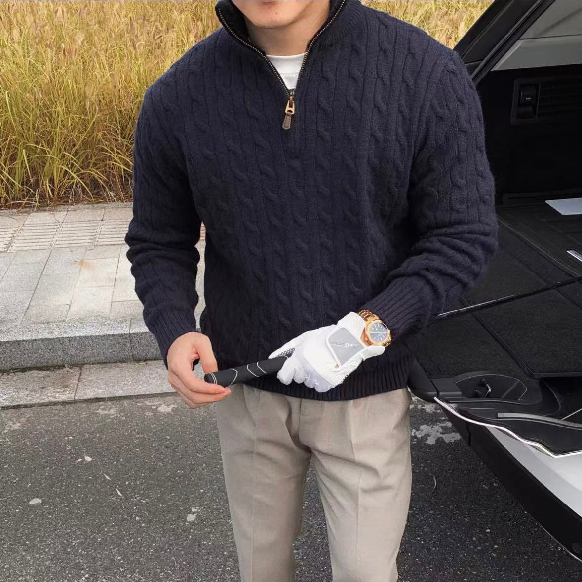 NAMJEJU Zip-Up Sweater